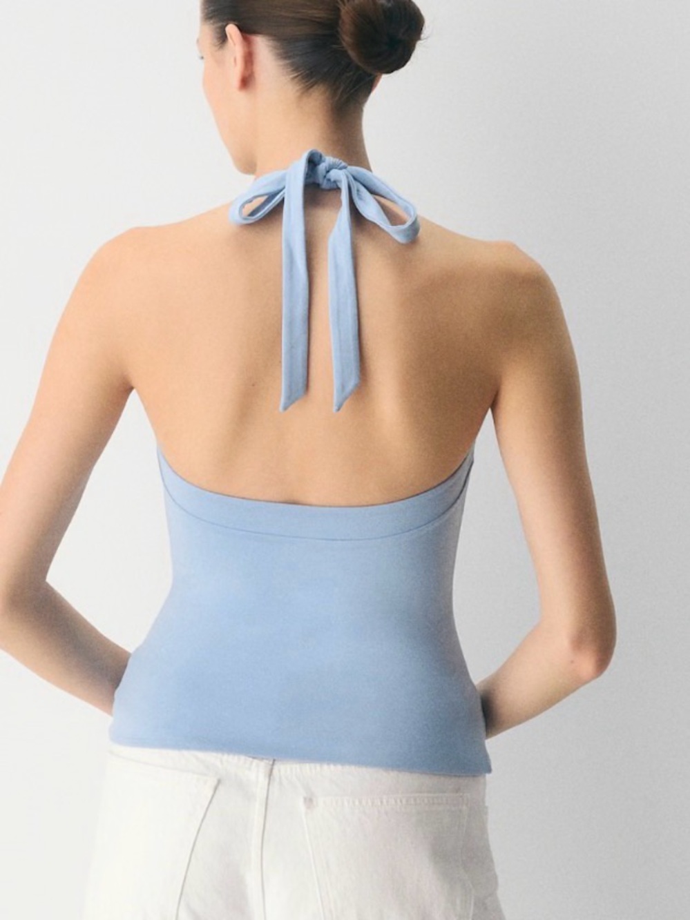 Cornflower Blue Original Contour Optimum Halter Top Aritzia - Picture 2 of 8